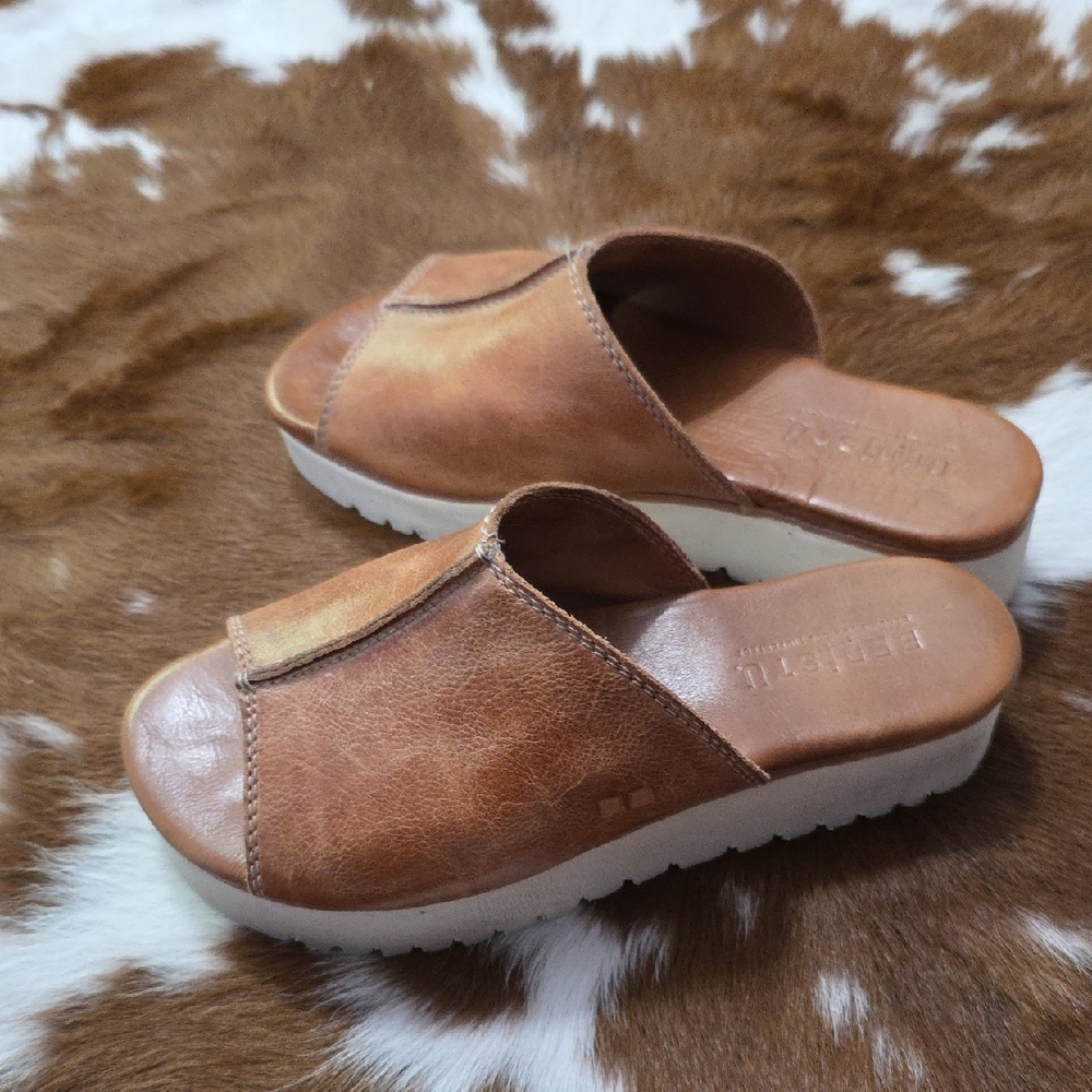 Bed Stu Brown Leather Sandals
